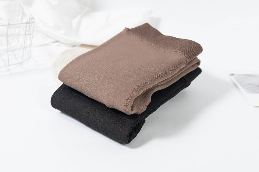 ESPRESSO CHIC — OPAQUE TIGHTS WITH THERMAL VELVET INTERIOR